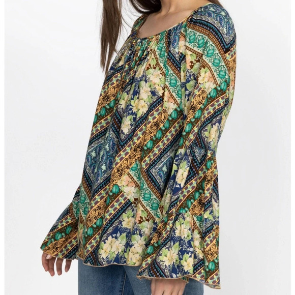 Johnny Was Miza Tiered Blouse - Picture 7 of 7